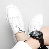 Advbridge Summer New Men's Casual Shoes High Quality Fashion Leather Height Increasing Shoes Comfortable Rubber Outsole Mans Shoes