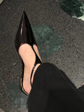 Advbridge Women's Strange Style Heel Slippers Pointed Toe Gold Pumps Casual Breathable Low Heel Sandals Summer Runway Lady Shoes Sexy