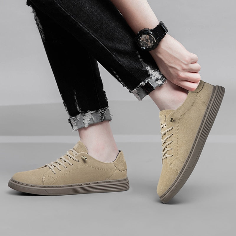 Advbridge All-match Mens Sneakers Fashion Leather Men's Vulcanize Shoes New Arrival Men Casual Shoes Male Comfortable Driving Shoe