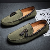Advbridge Summer Fashion suede loafers mens Soft Bottom Casual shoes Breathable all-match boat shoes Lightweight driving flats Mocasins