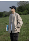 Advbridge Spring Autumn Fashion Men's Solid Casual Shirt Loose Pockets Jacket Coat Cool Boy Soft Zipper