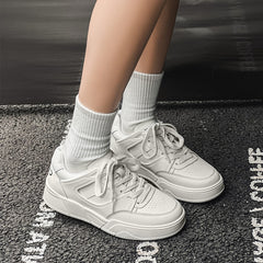Advbridge High end board shoes Autumn New Dad's shoes Sports breathable thick sole small white shoes for women