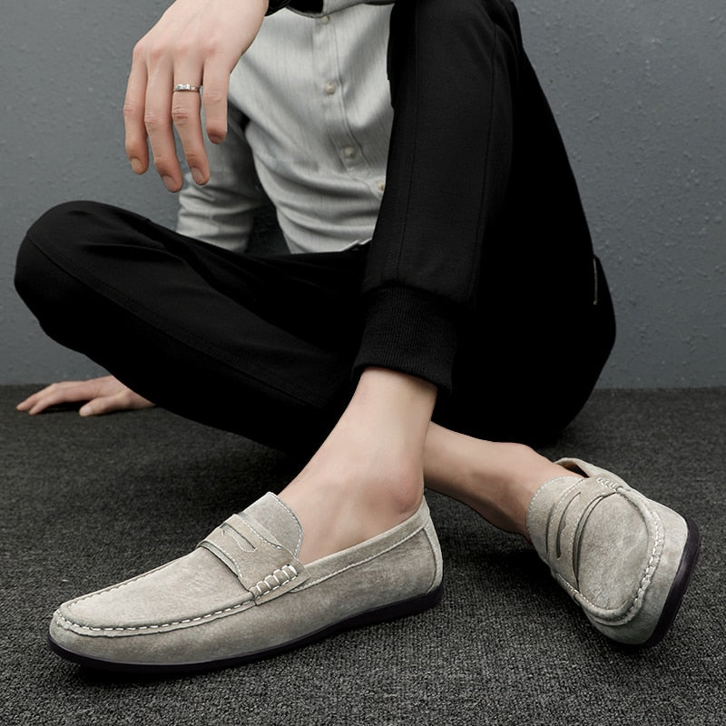 Advbridge New Lofer Shoes Man Fashion Men's Breathable Casual Shoes Men Casual Summer Driving Shoes Handmade Luxe Mens Slip on Shoes