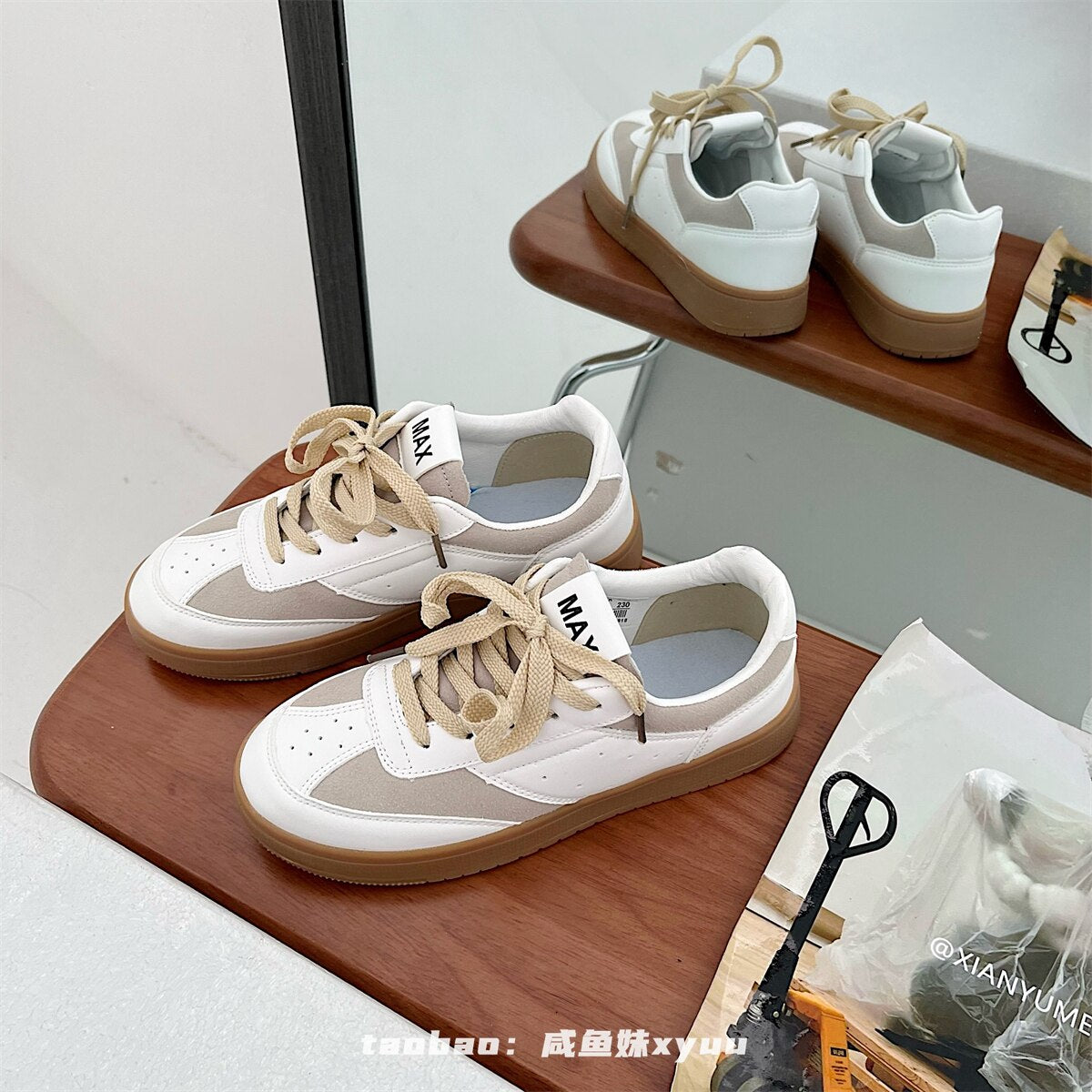 Advbridge Brand White Sneakers Women Leather Casual Lace Up Woman Flats Sneakers Shoe Tennis Female Vulcanized Shoes Spring Autumn 2023