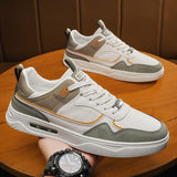 Advbridge Shoes For Men Casual Leather Platform Male Sneakers Flat Outdoor Running Non Slip Fashion Luxury Jogging Shoes