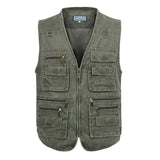 Advbridge 8XL 9XL 10XL New Male Casual Summer Big Size Cotton Sleeveless Vest With Many 16 Pockets Men Multi Pocket Photograph Waistcoat