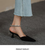 Advbridge Women Pumps Glitters Nightclub Summer Shoes Sandal Elegant Women Party Pumps Wedding Shoes On Heels 6 CM Kid Suede Pointed Toe