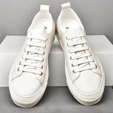 Advbridge Luxury White Men's Casual shoes High Quality Lace-up outdoor flats Genuine Leather man Sneakers Brand Black Designers Footwear
