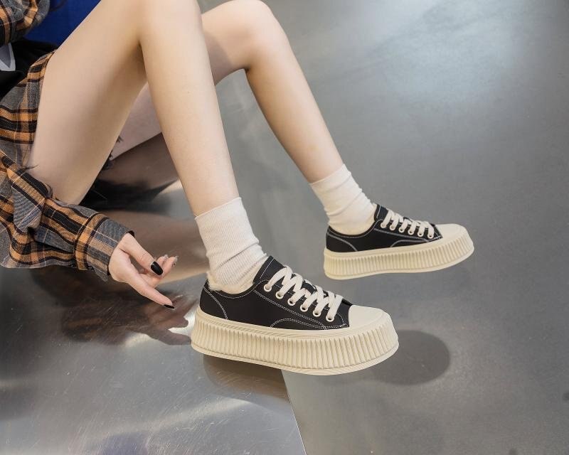Advbridge Winter Fashion Women Split Leather Sneakers Warm Plush Cotton Shoes Female Platform Casual Shoes Ladies Trainers