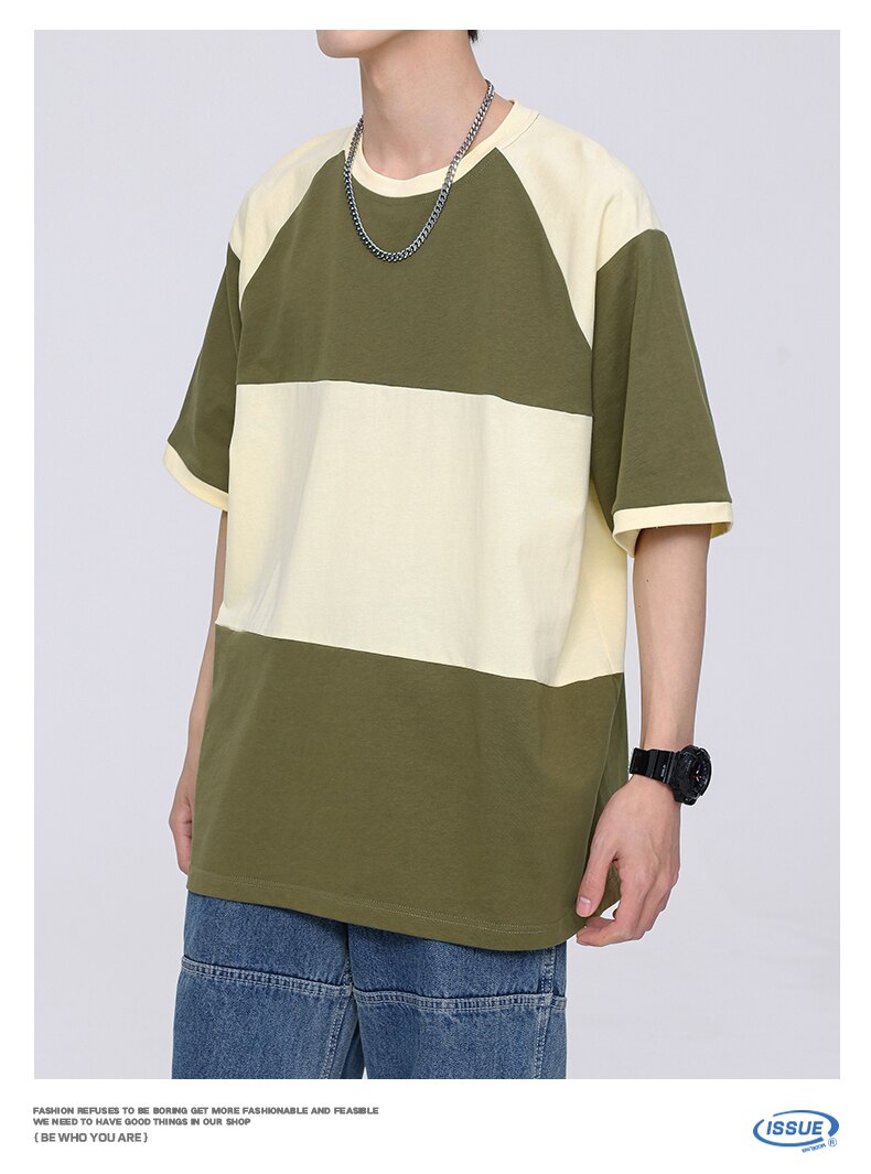 Advbridge Hip Hop T-Shirt Loose Sports Streetwear Fashion Oversized 3XL T Shirt Striped 2023 Summer Short Sleeves Top Tees Tshirt