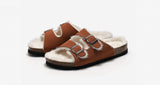Advbridge Autumn Fur Plush Slippers for Women Winter Warm Mules Female Outdoor Casual Beach Slides Ladies Indoor Home Cotton Slippers