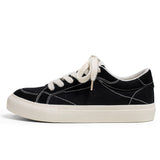 Advbridge Classic Red Canvas Shoes Men Designer Lace-up Vulcanized Shoes Fashion Canvas Sneakers Men Breathable Casual Skateboard Sneakers