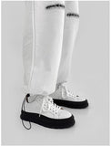 Advbridge Breathable Leather Shoes Men Platform Sneakers Casual White Sports Shoes Comfy Flats Male Footwear Zapatillas Hombre