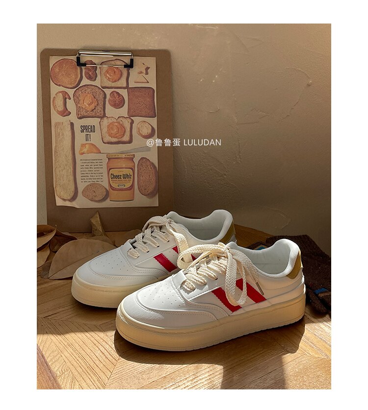 Advbridge INS Brand Sneakers Women 2023 Designer Casual Lace Up Woman Flats Sneakers Shoes Tennis Female Vulcanized Shoes White Spring NEW