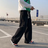 Advbridge Spring Summer Baggy Jean Pants Men Jeans for Boys Elastic Waist Korean Fashion Streetwear Men's Oversize Trend Wide leg pants