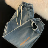 Advbridge Clothing Oversize Pants Vintage Korean Fashion Streetwear Spring Summer Mens Drawstring Solid Color Trousers Men Casual
