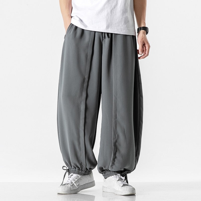 Advbridge Mens Haren Pants Basic Solid Color  Baggy Joggers Sports Pants Hip Hop Trousers Casual Loose 2023 New Male Pant