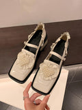 Advbridge Genuine Cow Leather Japanese Jk Girls Lady Retro Mary Jane Lolita Shoes Women's Sweet Cool Lolita Single Shoes Square Head