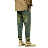 Advbridge Baggy Jeans Men Loose Fit Harem Pants Blue Wide Leg Jeans Male Denim Trousers Men's Clothing Streetwear Kpop Style