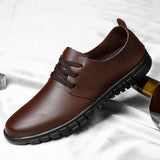 Advbridge Men White Shoes Man Fashion Oxfords Men Shoes Plus Size 38-48 Lightweight Walking Breathable Genuine Leather Male Formal Shoes