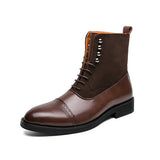 Advbridge Brand Luxury Designer Brand Dress Office Shoes for Men Genuine Leather Fashion Chelsea Casual Boots Retro Ankle Boot Footwear