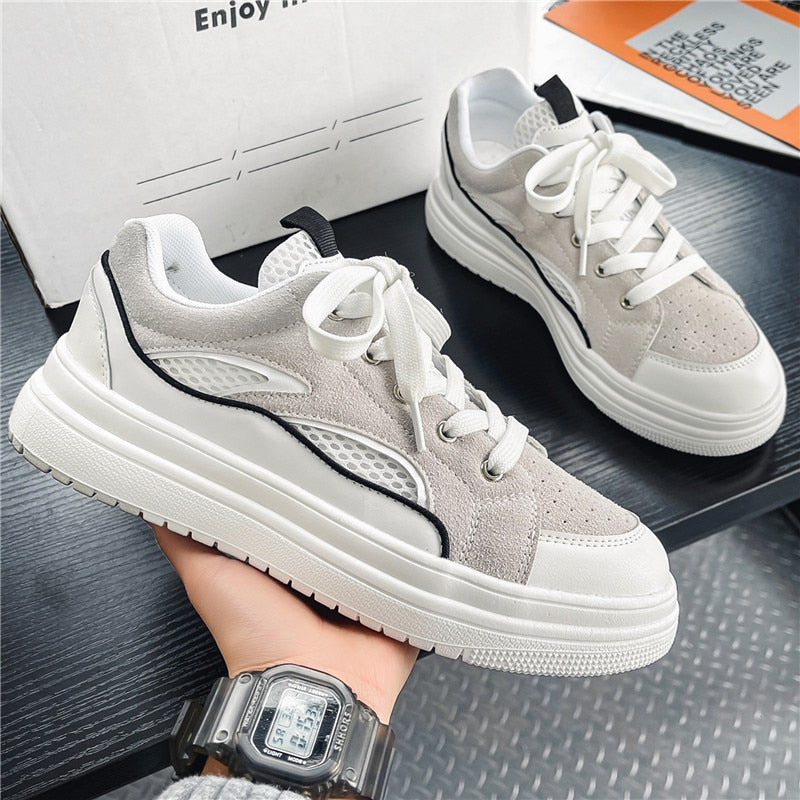 Advbridge New British Style Fashion Casual Shoes Men's Comfortable Lightweight Breathable Sports Shoes Trendy All-match Men's Shoes