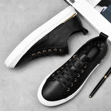 Advbridge Luxury White Men's Casual shoes High Quality Lace-up outdoor flats Genuine Leather man Sneakers Brand Black Designers Footwear