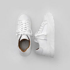 Advbridge Breathable Leather Shoes Men Platform Sneakers Casual White Sports Shoes Comfy Flats Male Footwear Zapatillas Hombre