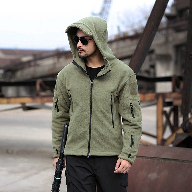 Advbridge Tactical Jacket Combat Jacket Military Fleece Outdoor Sports Hiking Polar Jacket