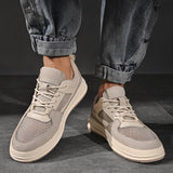 Advbridge Lace-Up Man Genuine Leather Shoes Comfortable Mens Sneakers High Quality Casual Shoes Men Hollow Out Stylish Walking Shoes
