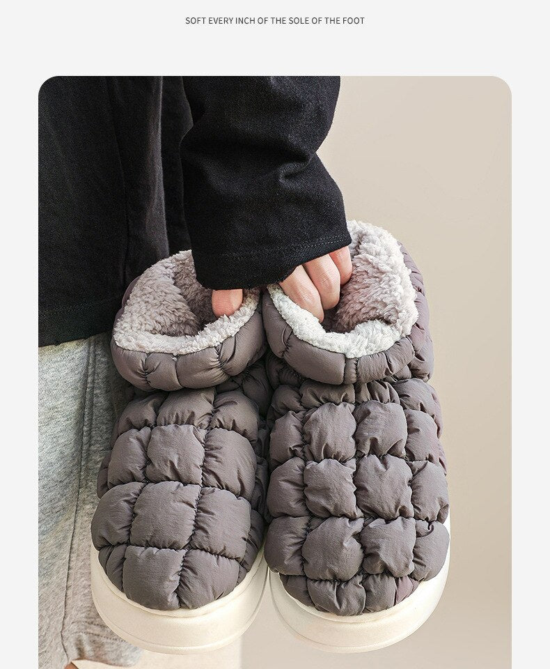 Advbridge Platform Shoe for Female Warm Winter Woman Boots Original Flat Heels Lovely Furry Ladies Booties Comfortable Outdoor Snow Boot