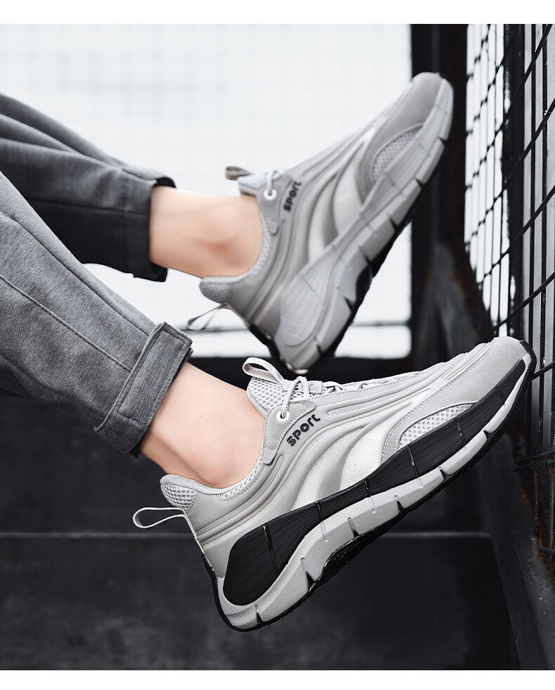 Advbridge Mixed Colors Men Causal Shoes Black Sneakers Male Summer Men Casual High Gang Shoes Fashion Breathable White Tenis Masculin