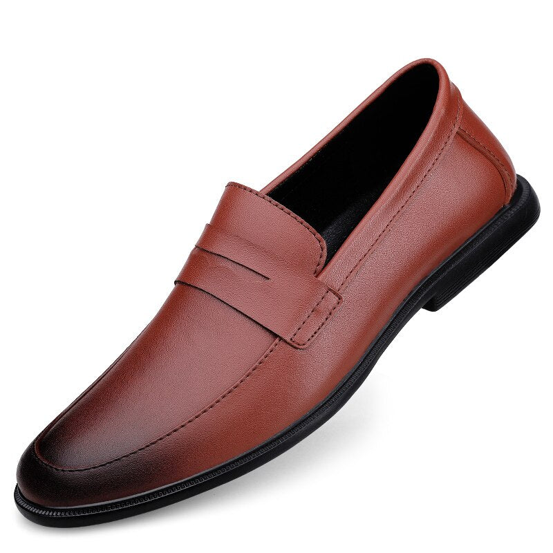 Advbridge Luxury Brand Business Formal Oxford Casual Slip on Male Shoes British Style Fashion Classic Elegantes Retro Shoes for Man