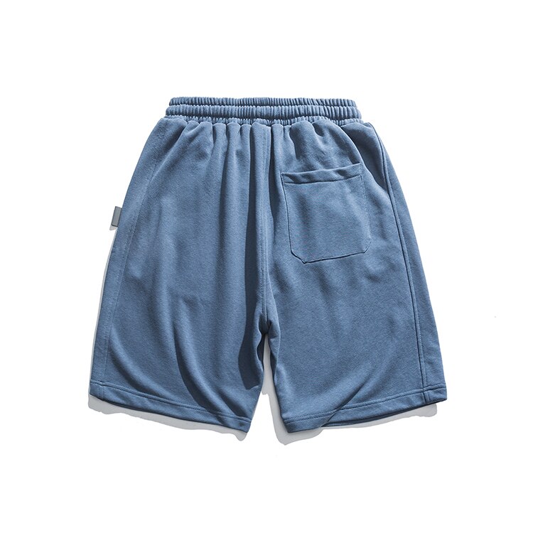 Advbridge Mens Shorts Summer Cargo Solid Color Shorts Fashion Knee Length Drawstring Men Shorts Cotton Work Bermudas Plus Size 2023 E48