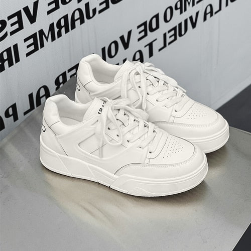 Advbridge High end board shoes Autumn New Dad's shoes Sports breathable thick sole small white shoes for women