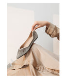 Advbridge Fashion Flats for Women Single Shoes Elegant Flat Office Lady Shoes Brand Ladies Boat Shoes Woman Flats Plus Size 42 A4735