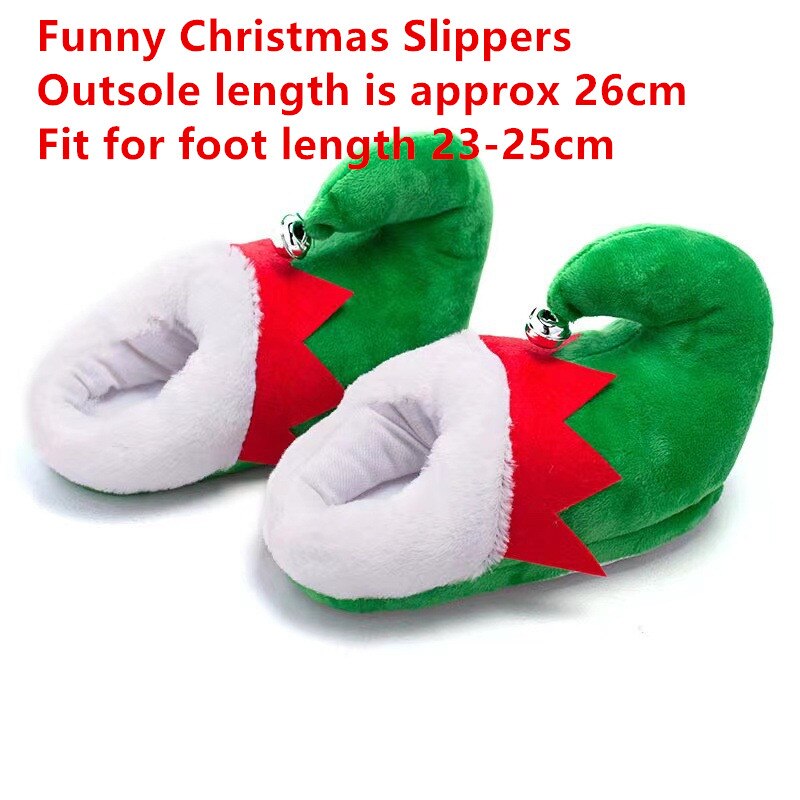 Advbridge Women Winter Slippers Indoor Home Cute Christmas Shoes Warm Plush Soft Sole Female Male House Floor Slides Couples Furry Slipper