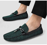Advbridge Luxury Men's Loafers Shoes Elegant Dress Party Wedding Office Genuine Leather Slip on Big Size 46 47 Loafer Casual Shoes Men