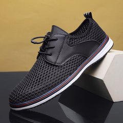 Advbridge Summer Mens Casual shoes Fashion Hollow Out Breathable Business Shoes low top Outdoor Flats Comfy Walking Sneakers Mocassin