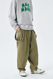 Advbridge Men's High Quality Straight Pants Loose Retro Casual Pants Streetwear Salopettes Jumpsuit Rompers Fashion Trousers S-2XL