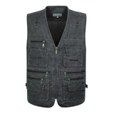 Advbridge 8XL 9XL 10XL New Male Casual Summer Big Size Cotton Sleeveless Vest With Many 16 Pockets Men Multi Pocket Photograph Waistcoat