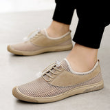 Advbridge Breathable Mesh Shoes Men Summer Casual Sneakers Non-Slip Outdoor Hiking Shoes Hollow Out Mens Loafers Lightweight Beach Sandals