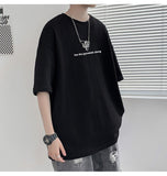 Advbridge Lone astronaut Printed T-shirts Summer Men Women Fashion Casual Oversize Tshirts Neutral High Street Loose Black Tee Tops