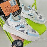2022 New Sneakers Men's Platform Shoes Big Head INS Casual Sports Shoes Harajuku Trend Increase Shoes Fashion Lace-up Men Shose