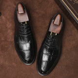 Advbridge Fashion Men Dress Shoes Men Oxfords Fashion Business Dress Men Shoes New Classic Genuine  Leather Men'S Suits Shoes