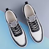 Advbridge All-match Men Casual Shoes Split Leather Mens Sneakers Street Boys Skate Shoes New Arrival Man Flats Color Matching Sports Shoes