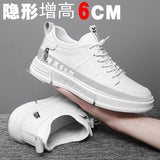 Advbridge Summer New Men's Casual Shoes High Quality Fashion Leather Height Increasing Shoes Comfortable Rubber Outsole Mans Shoes