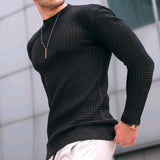 Advbridge New Fashion Men's Casual Long sleeve Slim Fit Basic Knitted Sweater Pullover Male Round Collar Autumn Winter Tops Cotton T-shirt