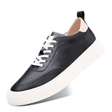 Advbridge Spring Autumn Men Casual Lace-Up Breathable Sneakers Men All-match Shoes Casual Leather Men's  Shoes Comfortable Sneakers
