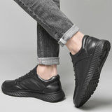 Advbridge Genuine Leather Male Comfortable Sneakers Fashion Lace-Up Men Casual Shoes High Quality Hiking Shoes Men's Vulcanize Shoes